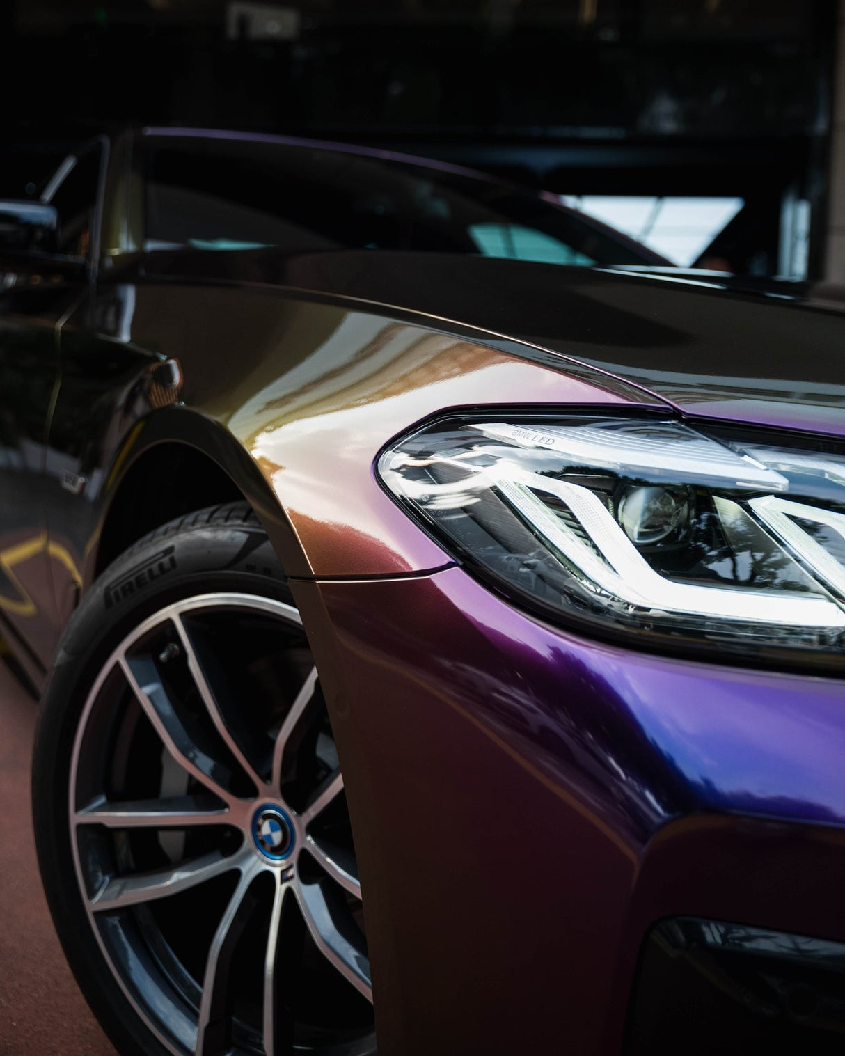 カラーチェンジ RD19-HD Purple Green パープルグリーン カーラッピングフィルム