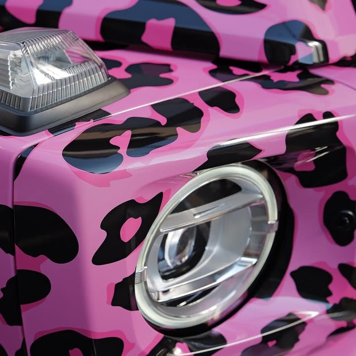 カスタム プリント Pink Leopard ピンクレオパード柄 カーラッピングフィルム