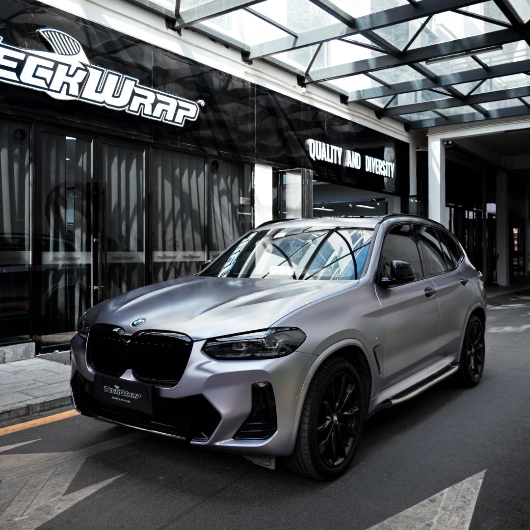 サテン メタリック ECH03 Charcoal Grey チャコールグレー カーラッピングフィルム