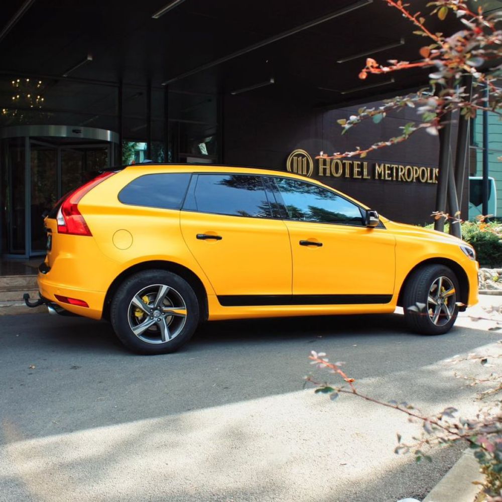 サテン メタリック ECH16 Hornet Yellow ホーネットイエロー カーラッピングフィルム