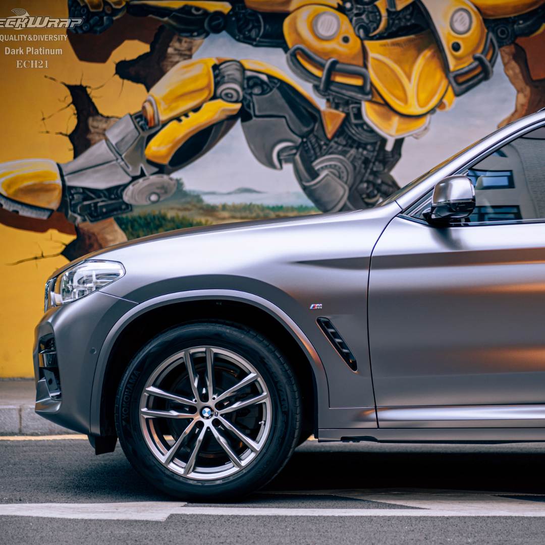 サテン メタリック ECH21 Dark Platinum ダークプラチナ カーラッピングフィルム