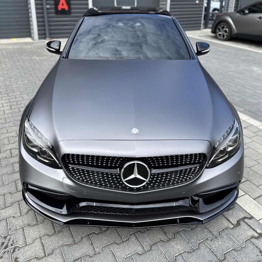 サテン メタリック HM02-R Black Silver ブラックシルバー カーラッピングフィルム