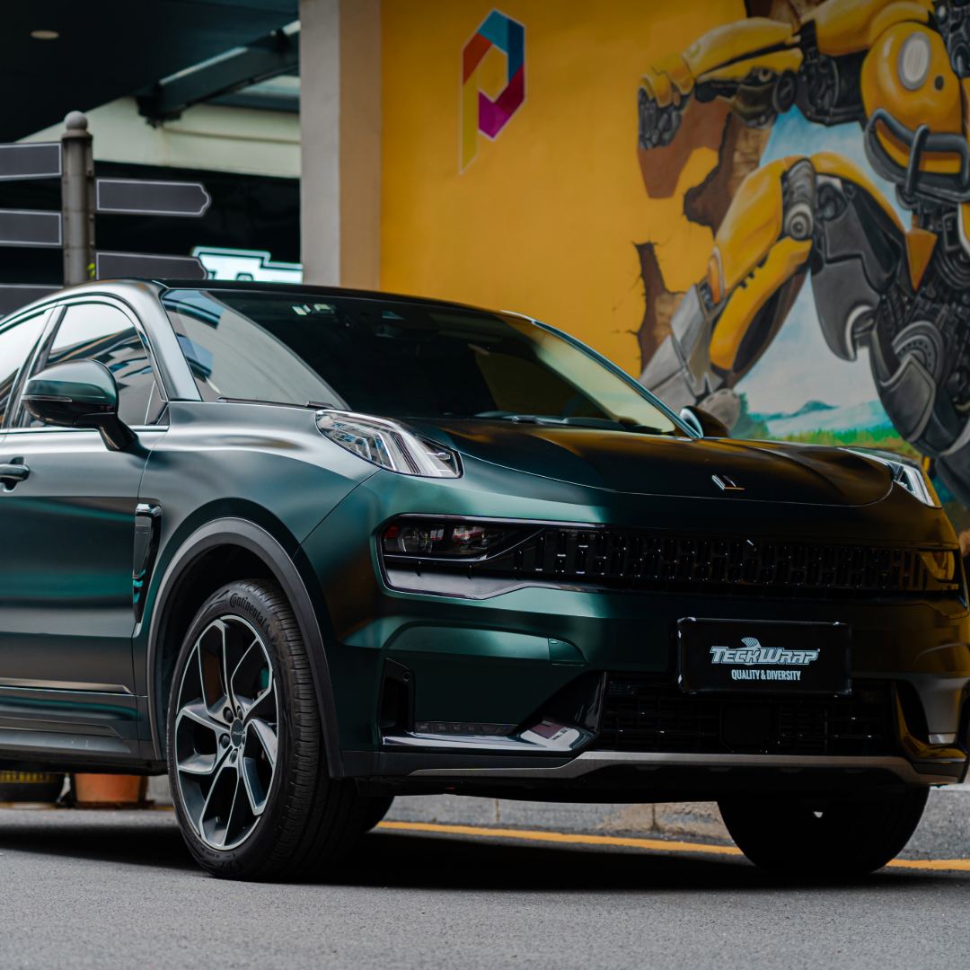 サテン メタリック HM07 Matte Green Black Silk マットグリーンブラックシルク カーラッピングフィルム