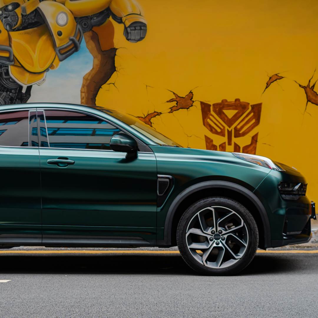 サテン メタリック HM07 Matte Green Black Silk マットグリーンブラックシルク カーラッピングフィルム