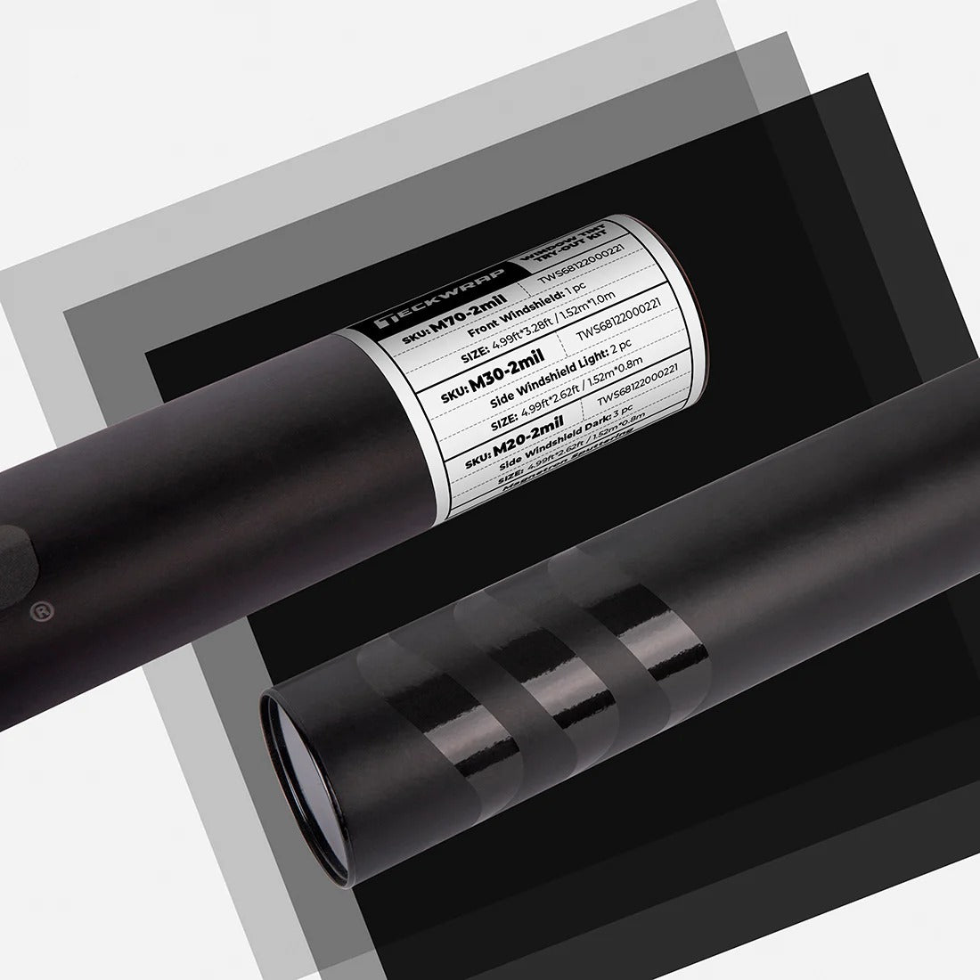 メタライズド カーウィンドウフィルム Fortis Metalized Car Window Tint Film Sample サンプル