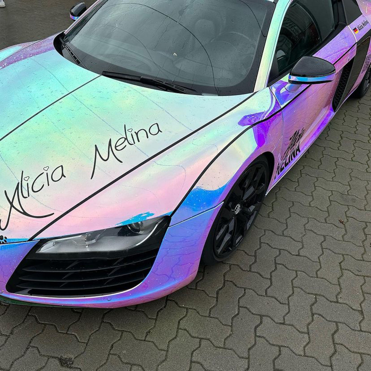 ネオ クローム MCH01 Purple Blue Aquamarine パープルブルーアクアマリン カーラッピングフィルム