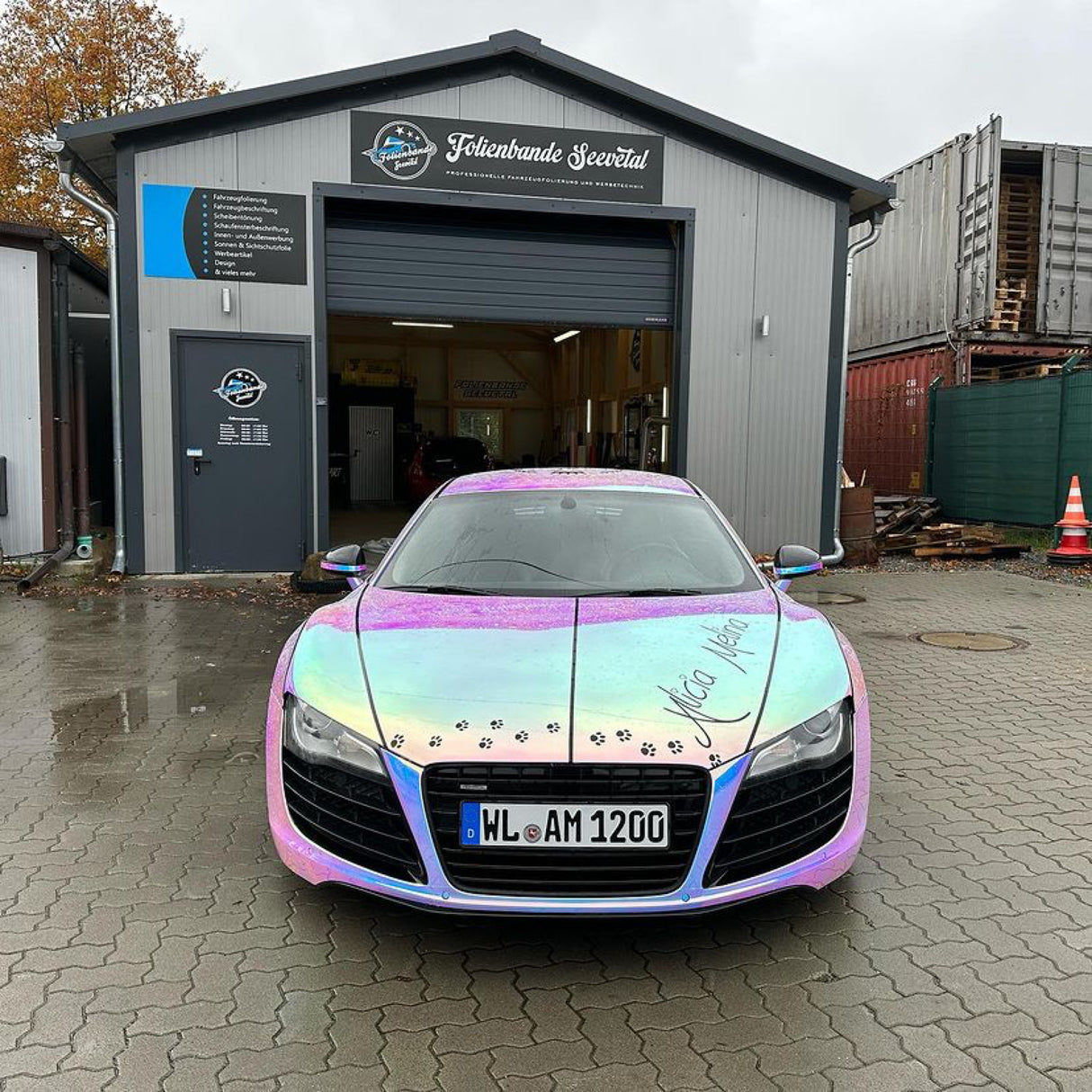 ネオ クローム MCH01 Purple Blue Aquamarine パープルブルーアクアマリン カーラッピングフィルム