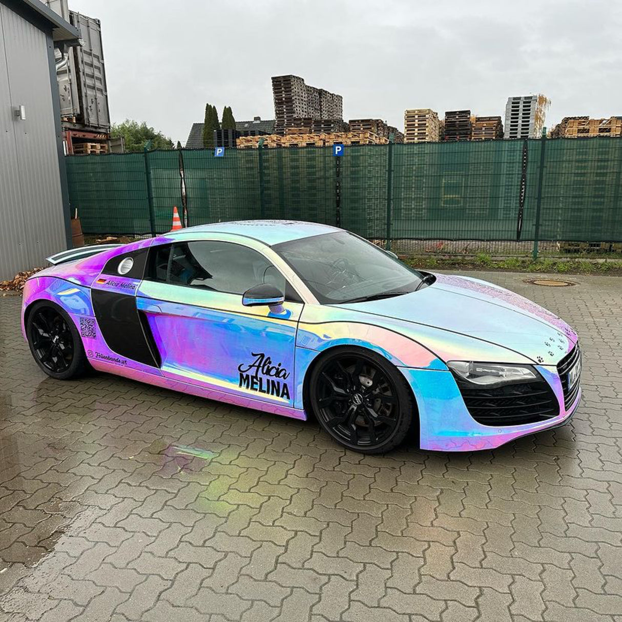 ネオ クローム MCH01 Purple Blue Aquamarine パープルブルーアクアマリン カーラッピングフィルム