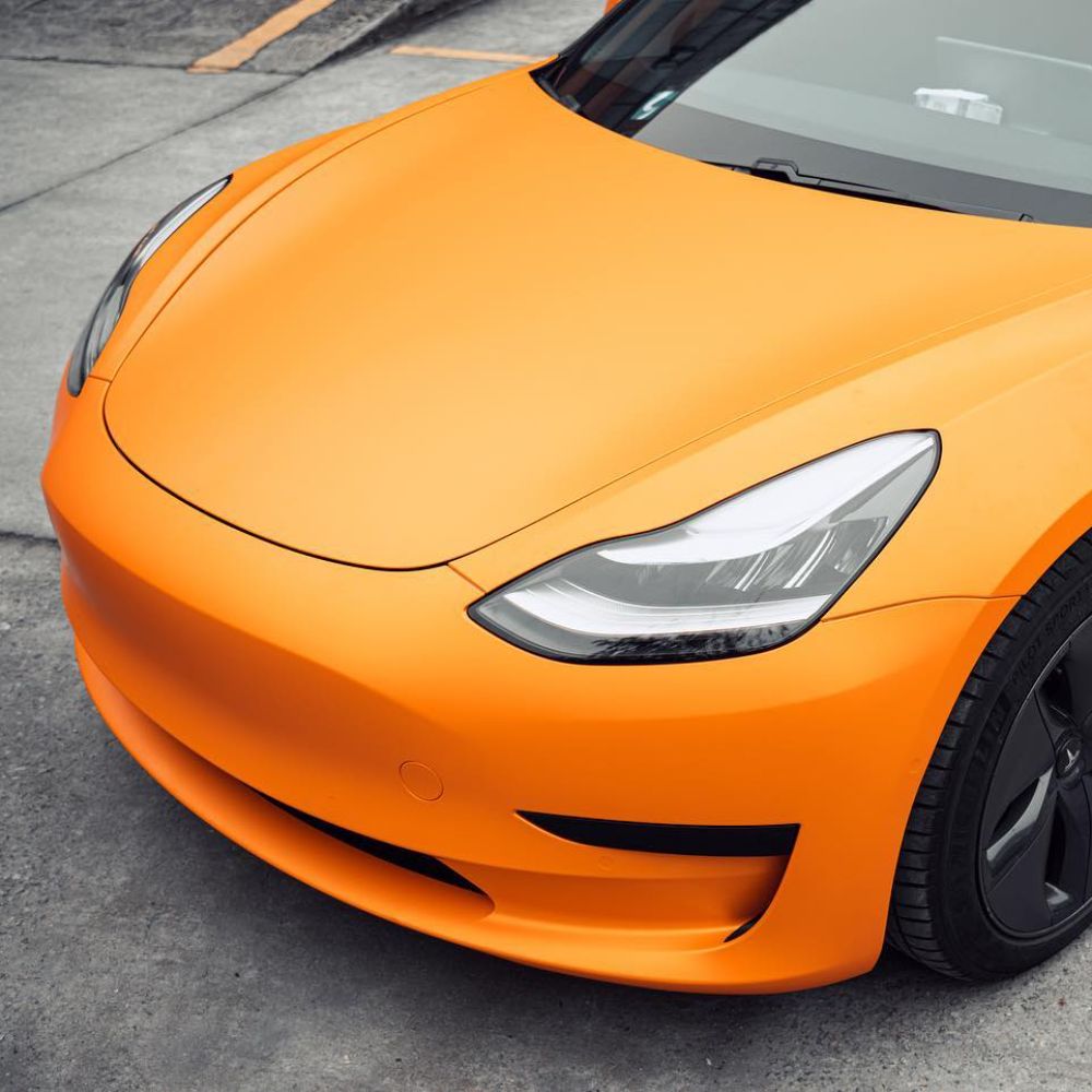 サテン メタリック SMT10 Solar Orange ソーラーオレンジ カーラッピングフィルム