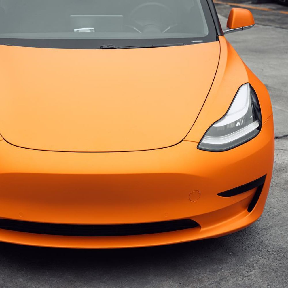 サテン メタリック SMT10 Solar Orange ソーラーオレンジ カーラッピングフィルム