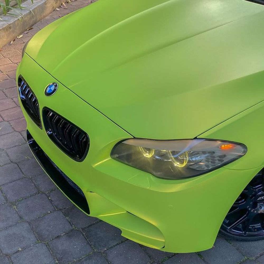 サテン メタリック SMT14 Lawn Green ローングリーン カーラッピングフィルム