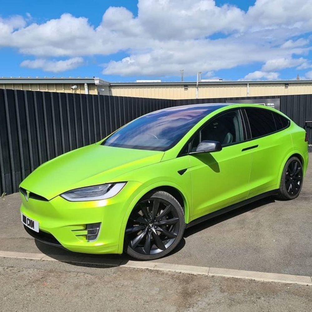 サテン クローム VCH412-S Yellow Lime イエローライム カーラッピングフィルム