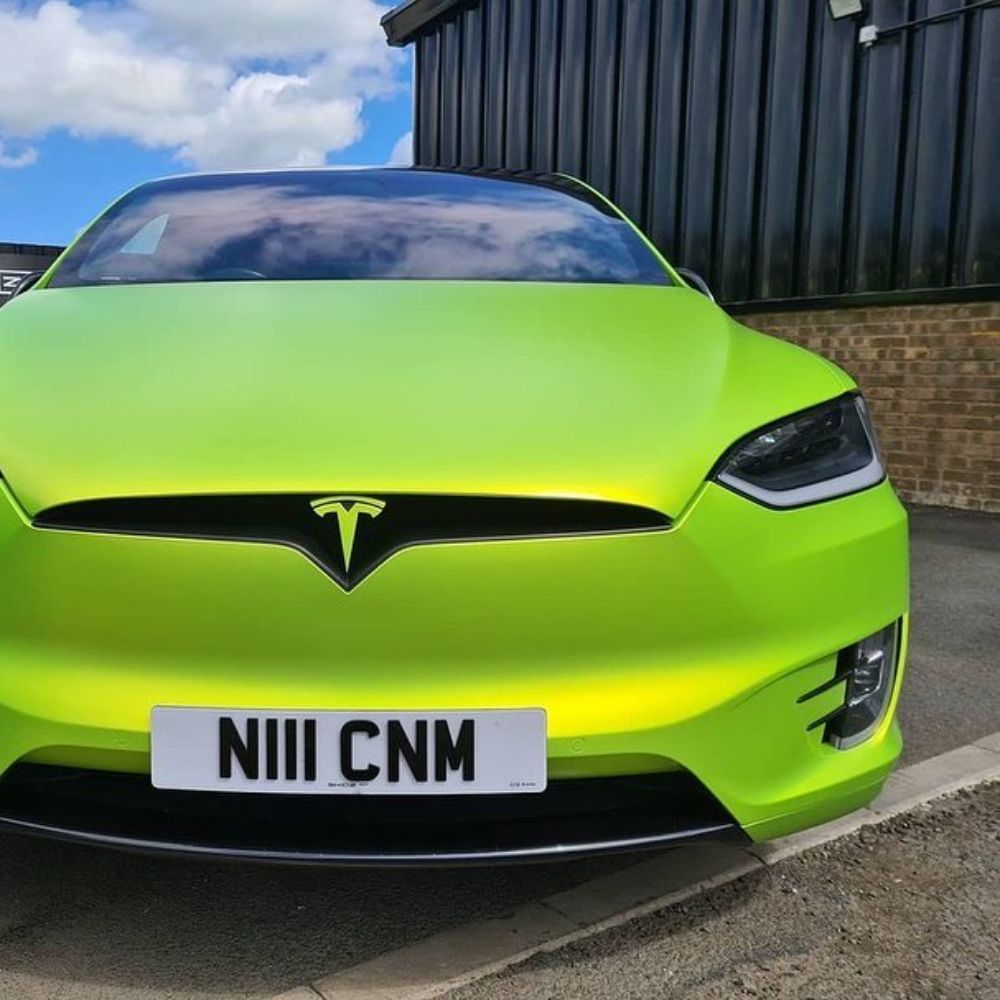 サテン クローム VCH412-S Yellow Lime イエローライム カーラッピングフィルム