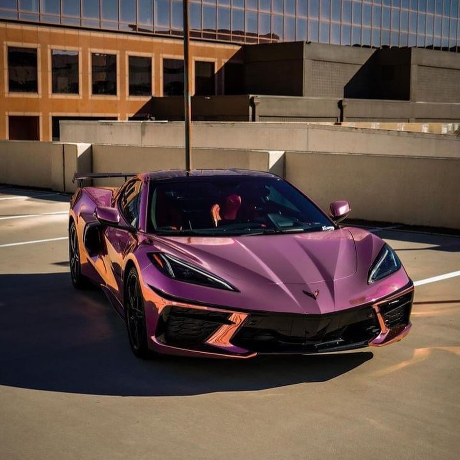 「Pink Rose」テンペラ画 Teckwrap ローズゴールド Rose Gold (CHM03-HD)ミラー クローム カー