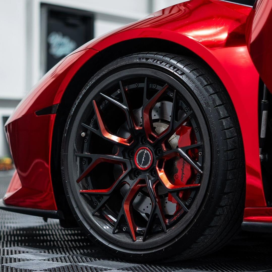 Teckwrap チェリーレッド Cherry Red (CHM04-HD) ミラー クローム カー