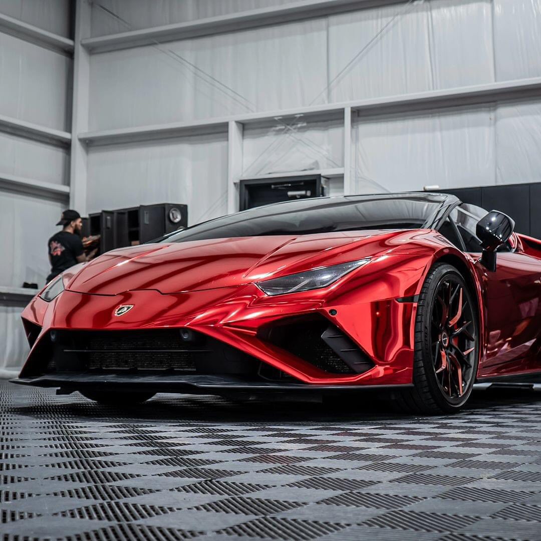 Teckwrap チェリーレッド Cherry Red (CHM04-HD) ミラー クローム カー