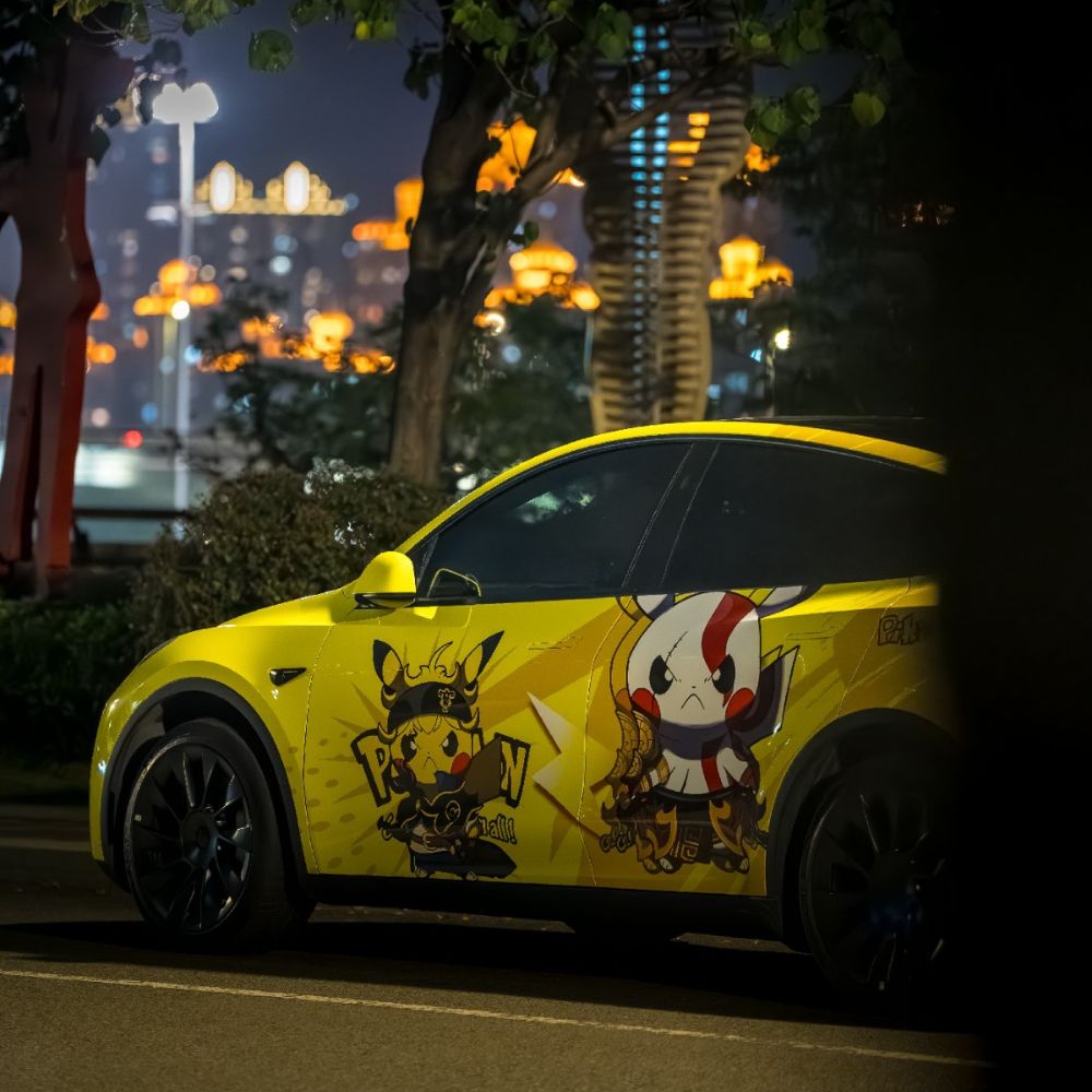 Hip-Hop Pikachu カスタムプリント カーラッピングフィルム