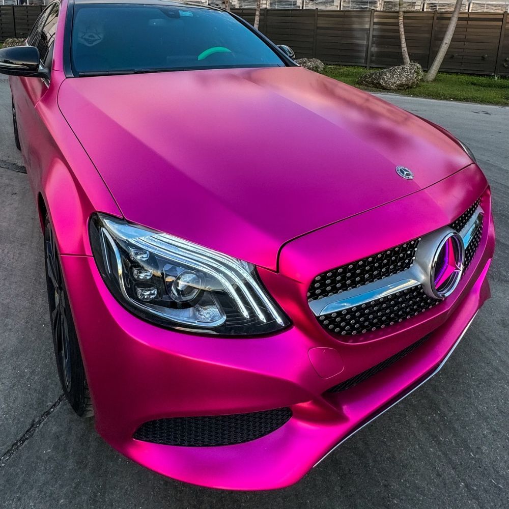 TeckWrap ホットピンク Hot Pink (VCH404-S) サテン クローム