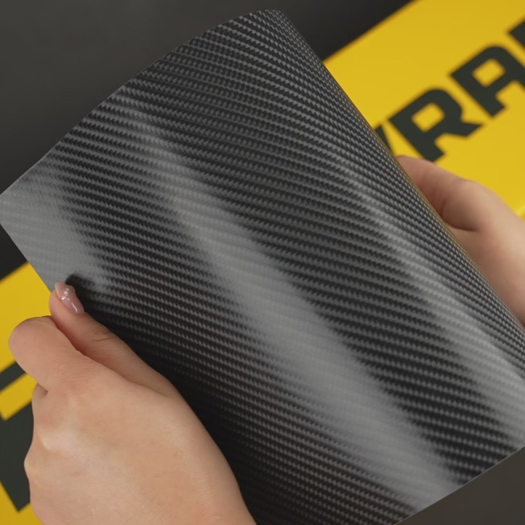 Teckwrap ピッチブラック Pitch Black (CF02) カーボンファイバー カー