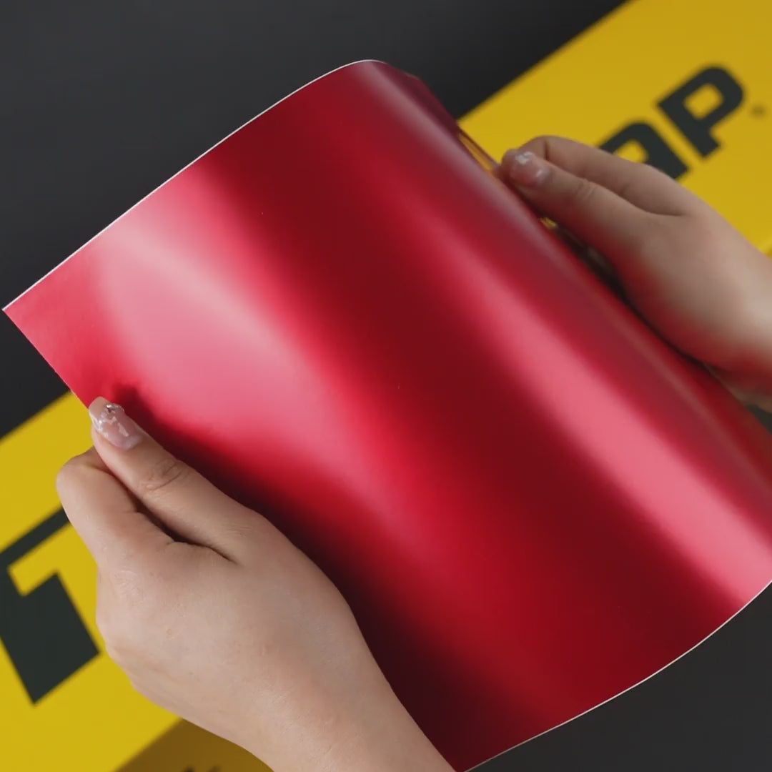 TeckWrap クリムゾンレッド Crimson Red (VCH401-S) サテン クローム